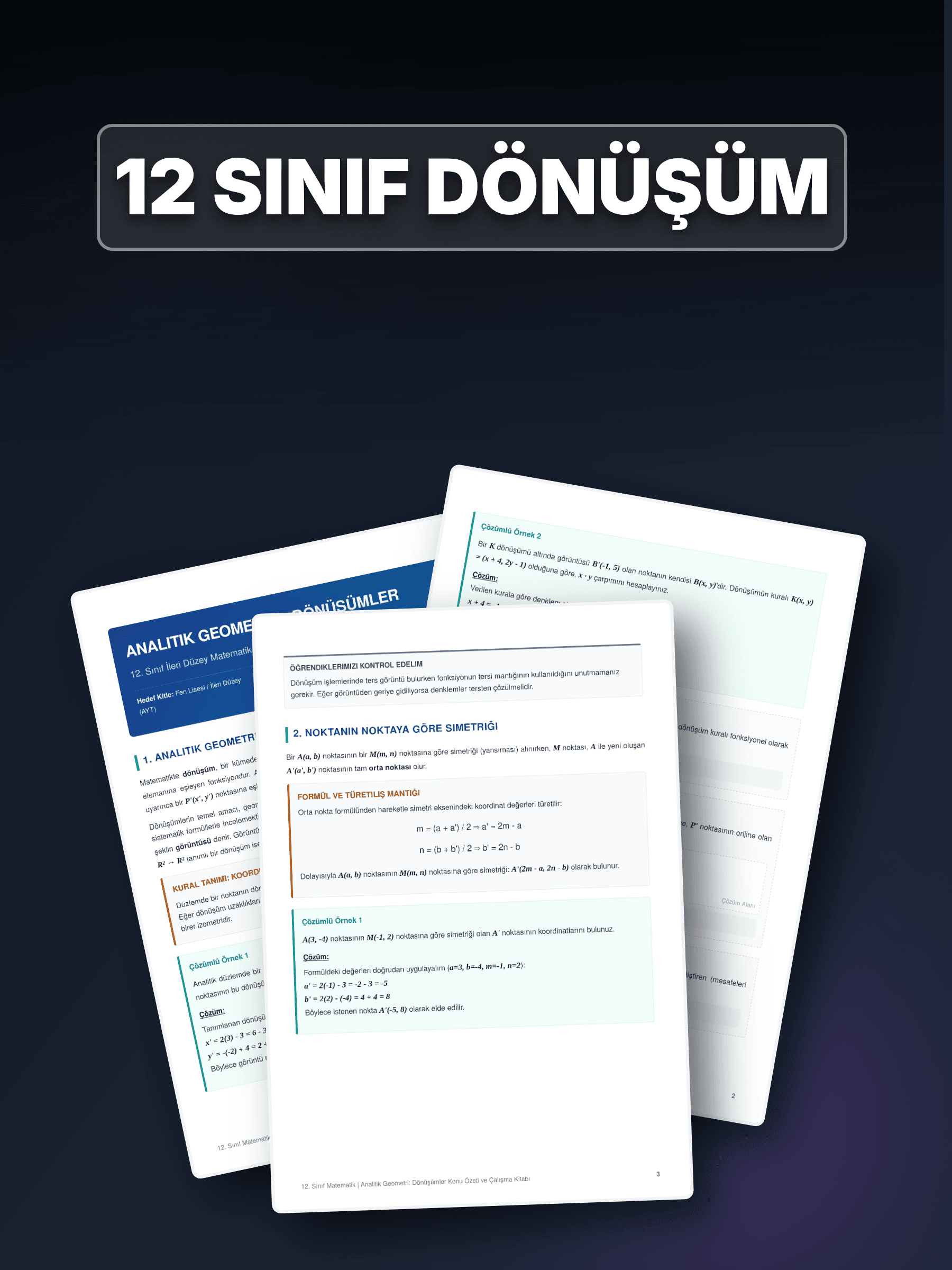 12 SINIF DÖNÜŞÜM 