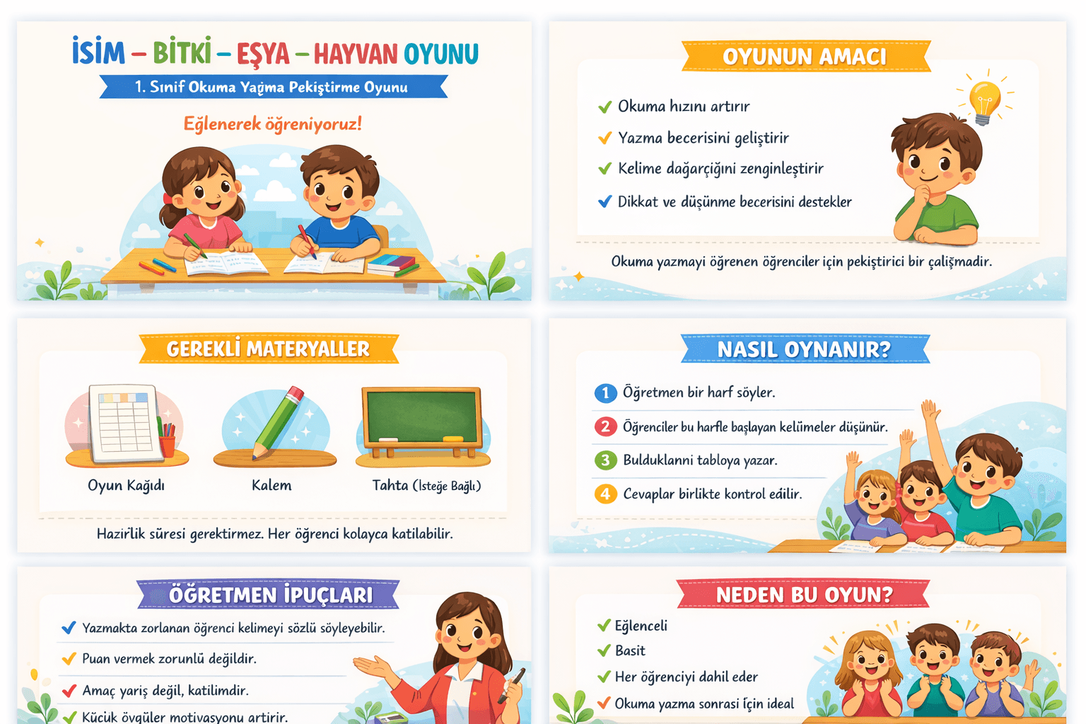 OKUMA YAZMA  HIZLANDIRAN OYUN