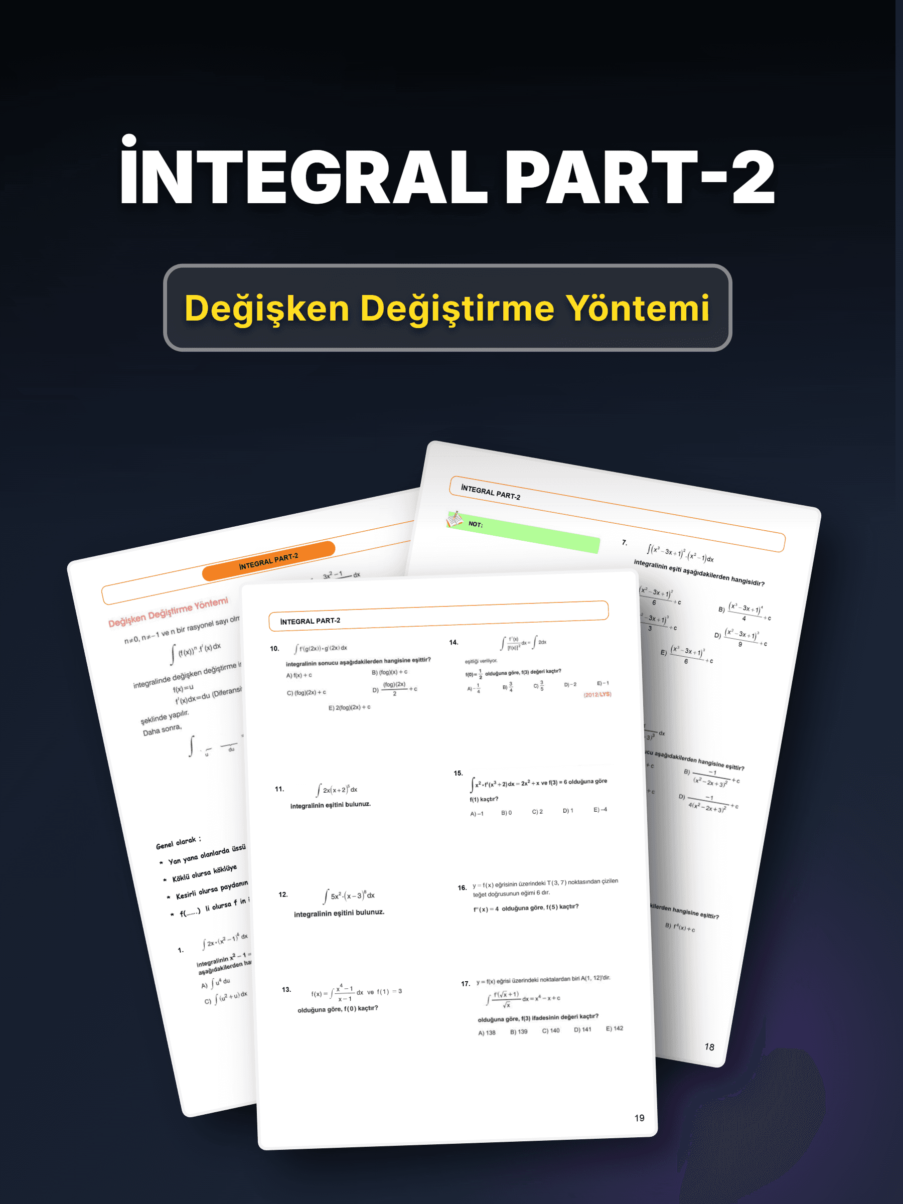 İNTEGRAL PART-2