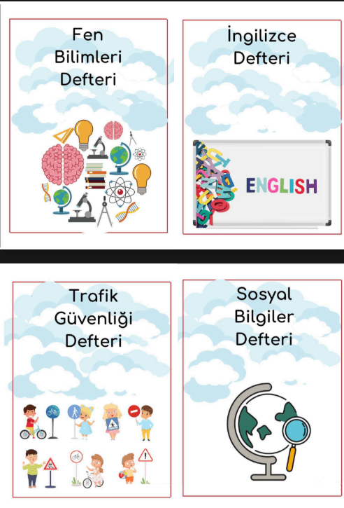 4. SINIF DEFTER KAPAKLARI